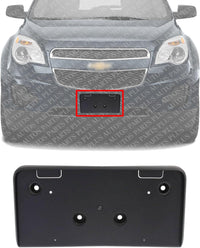 Front License Plate Bracket Textured Direct Replacement Compatible with 2010-2015 Chevrolet Equinox GM1068134 25798733