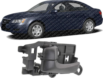 Front Interior Door Handel Textured Left Driver Side Direct Replacement Compatible with 2008-2010 Hyundai Sonata HY1352135 826103K520HZ