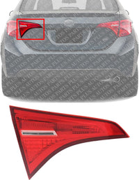 Tail Light Inner Assembly Left Driver Side Direct Replacement Compatible With 2017-2019 Toyota Corolla TO2802136 8159002A60