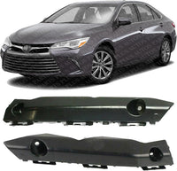 Set Of 2 Front Bumper Retainer Plastic Left Driver & Right Passenger Side Direct Replacement Compatible With 2015-2017 Toyota Camry TO1033121 TO1032121 5253506190 5253606190