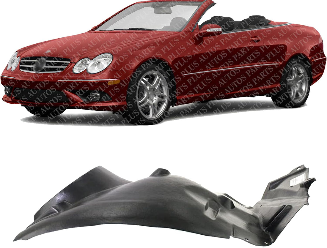 Front Fender Liner Rear Section Left Driver Side Direct Replacement Compatible With 2003-2009 Mercedes Benz CLK-Class MB1248138 2098840722