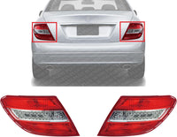 Set Of 2 Tail Light Assembly Right Passenger & Left Driver Side Direct Replacement Compatible With 2008-2011 Mercedes Benz C-Class MB2801128 MB2800128 2049069002 2049068902