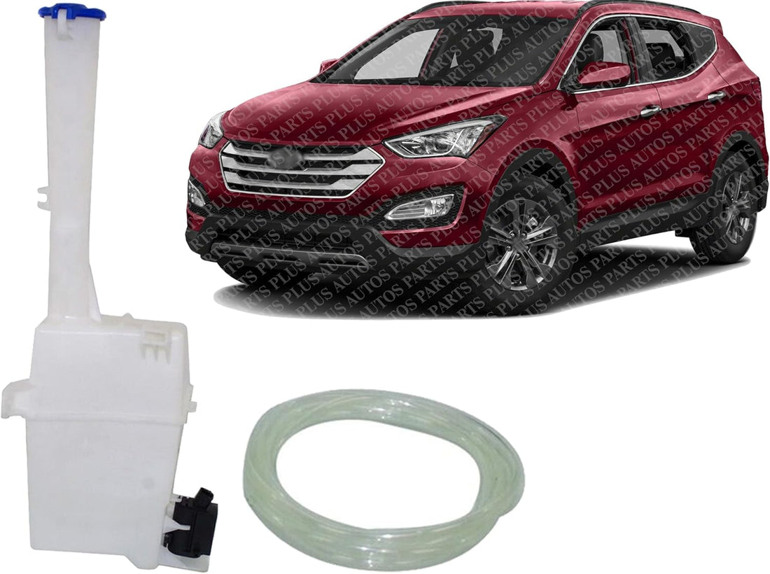 Washer Reservoir With Pump Direct Replacement Compatible With 2013-2016 Hyundai Santa HY1288126 986202W000-PFM