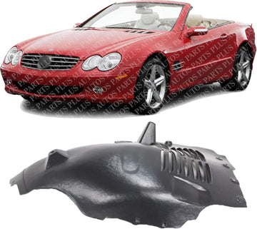 Front Upper Section Fender Liner Left Driver Side Direct Replacement Compatible With 2003-2006 Mercedes Benz S-Class MB1248149 2306901330