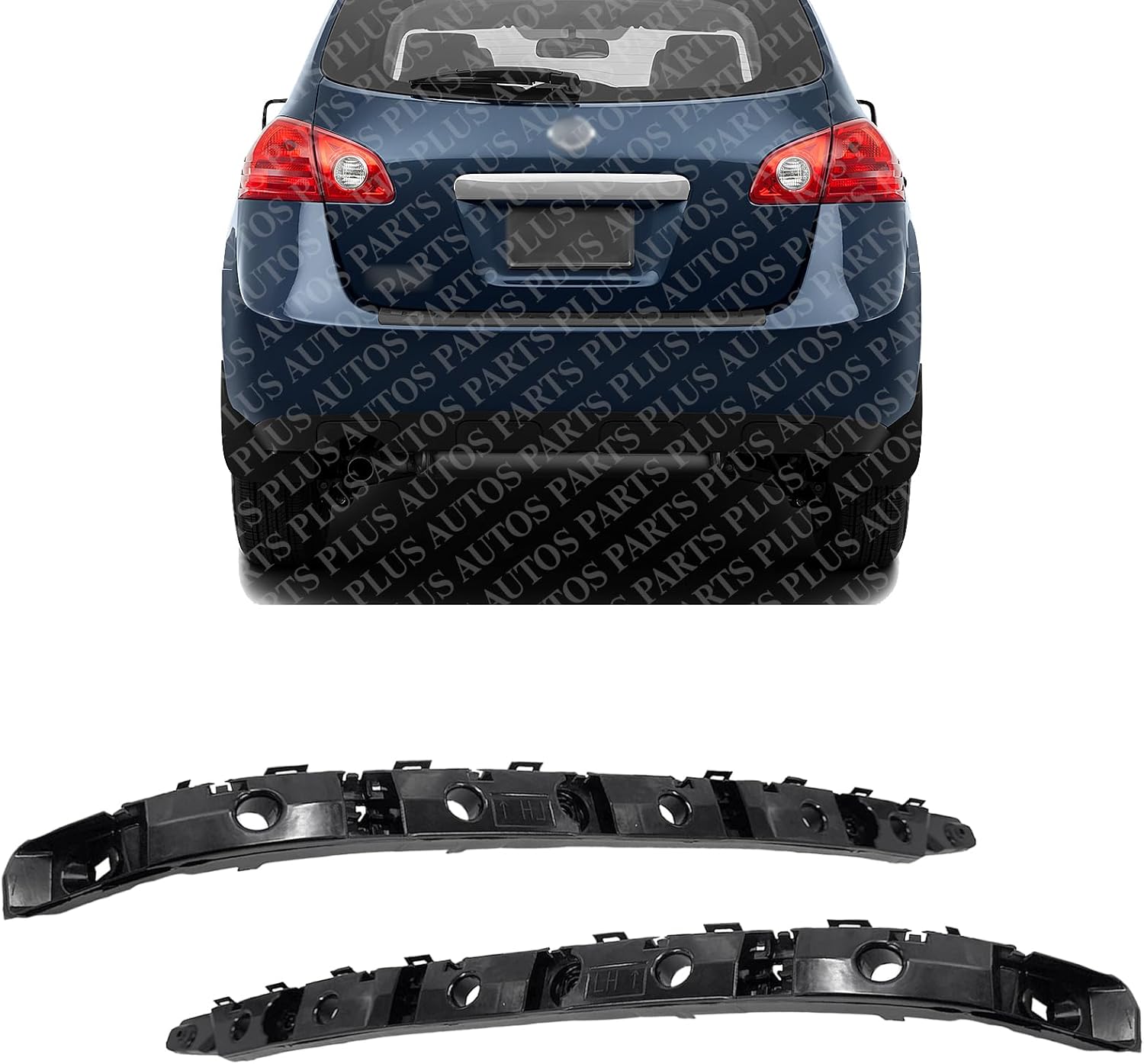 Set Of 2 Front Bumper Outer Cover Bracket Left Driver & Right Passenger Side Direct Replacement Compatible With 2014-2020 Nissan Rogue NI1142107 NI1143107 852214BA1A 852204BA1A