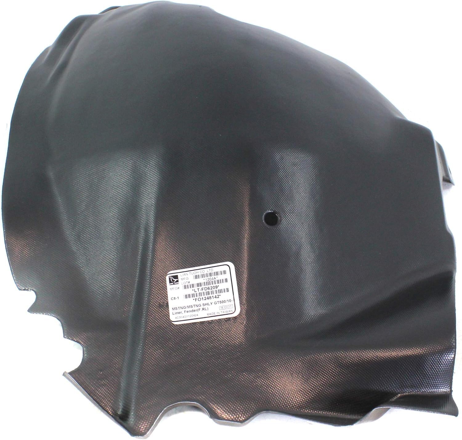 Front Fender Liner Rear Section Left Driver Side Direct Replacement Compatible With 2010-2014 Ford Mustang FO1248142 AR3Z16103B