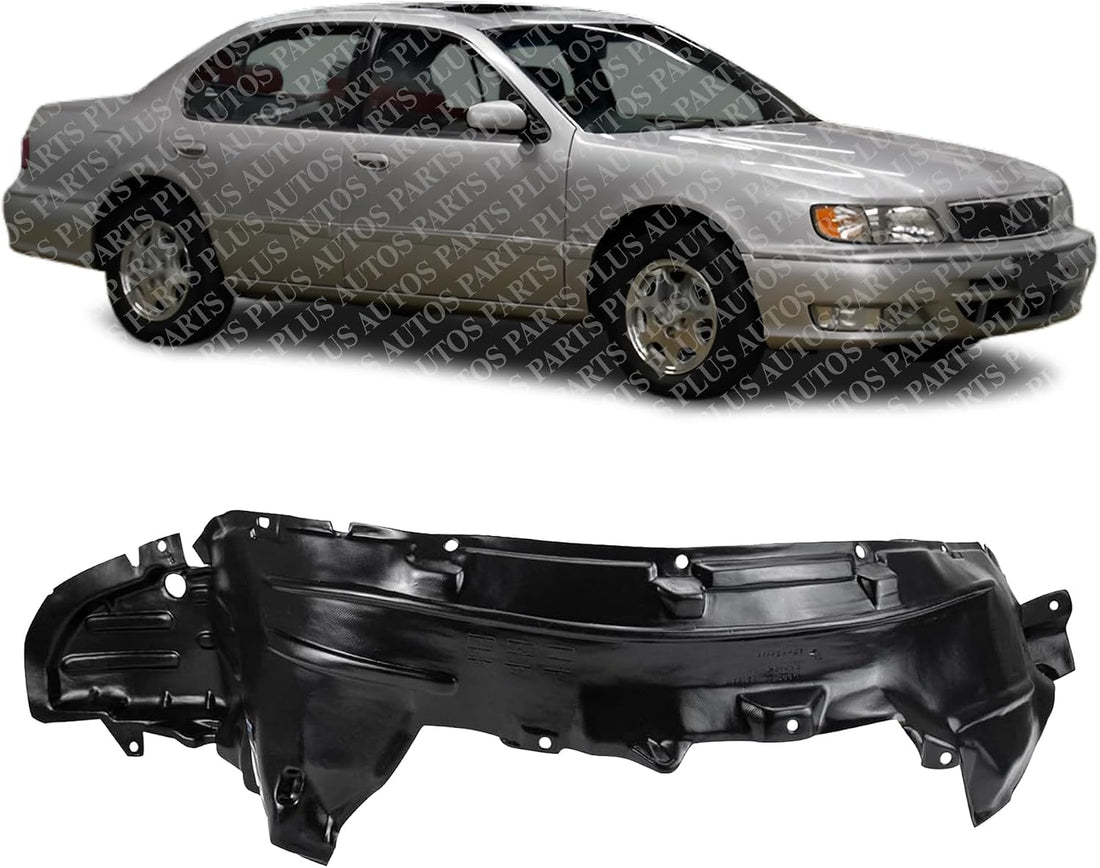 Front Fender Liner Right Passenger Side Direct Replacement Compatible With 1996-1999 Infiniti I30 IN1247101 638403L000