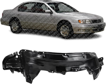 Front Fender Liner Right Passenger Side Direct Replacement Compatible With 1996-1999 Infiniti I30 IN1247101 638403L000