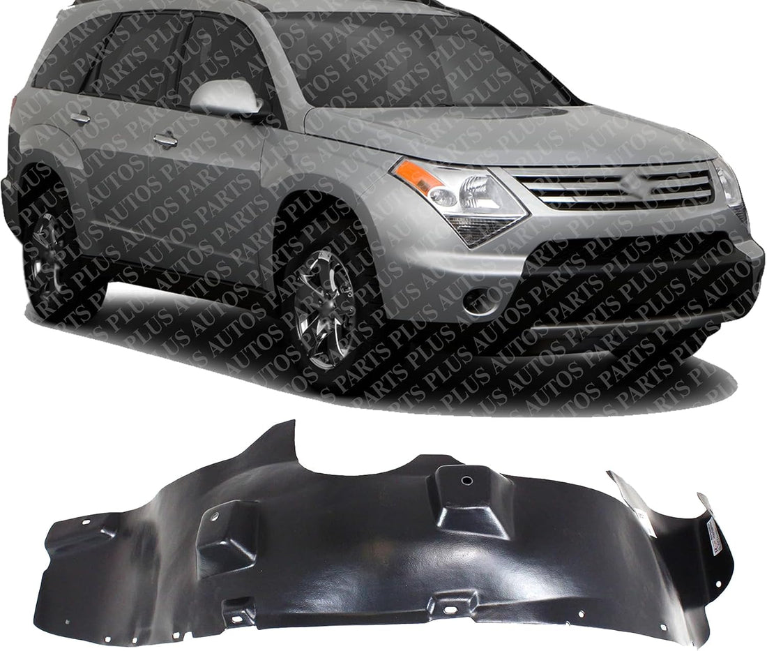 Front Fender Liner Right Passenger Side Direct Replacement Compatible With 2007-2009 Suzuki XL-7 SZ1249117 7248178J00