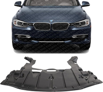 Front Engine Splash Shield Under Cover Direct Replacement Compatible with 2006-2013 BMW 3-Series BM1228117 51757117369