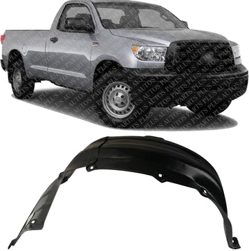 Front Fender Liner Rear Section Right Passenger Side Direct Replacement Compatible With 2007-2013 Toyota Tundra / 2008-2020 Sequoia TO1249145 538070C020