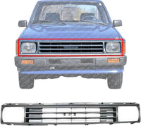 Front Grille Painted Silver Shell with Black Insert Direct Replacement Compatible With 1987-1988 Toyota Pickup TO1200108 5310089118