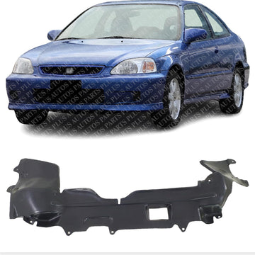 Front Engine Splash Shield Under Cover Assembly Direct Replacement Compatible with 1992-2000 Honda Civic / 1993-1997 Del Sol HO1228143 74110SR3A01