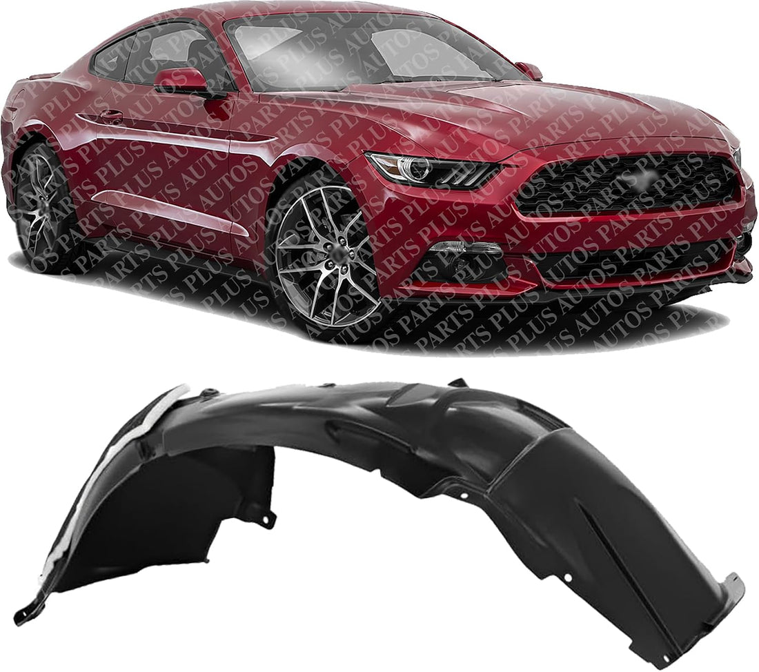 Front Inner Fender Liner Right Passenger Side Direct Replacement Compatible With 2015 Ford Mustang FO1249180 FR3Z16102B