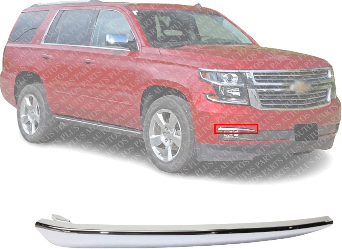 Front Bumper Lower Outer Trim Molding Right Passenger Side Direct Replacement Compatible With 2015-2020 Chevrolet Suburban/Tahoe GM1047106 22936485