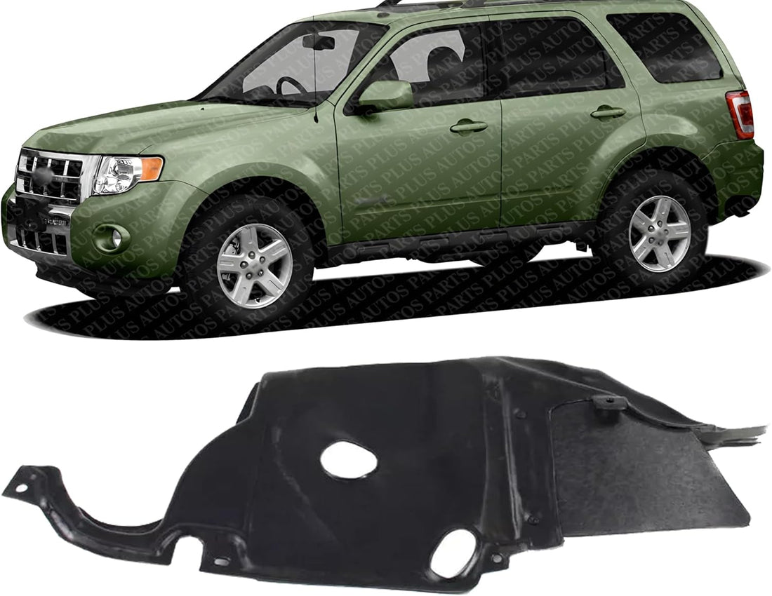 Front Engine Splash Shield Under Cover Left Driver Side Direct Replacement Compatible with 2008 Ford Escape/Mercury Mariner FO1250148 8L8Z16103A