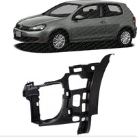 Front Bumper Bracket Support Cover Left Driver Side Direct Replacement Compatible With 2010-2014 Volkswagen GTI VW1042104 5K0807261