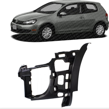 Front Bumper Bracket Support Cover Left Driver Side Direct Replacement Compatible With 2010-2014 Volkswagen GTI VW1042104 5K0807261