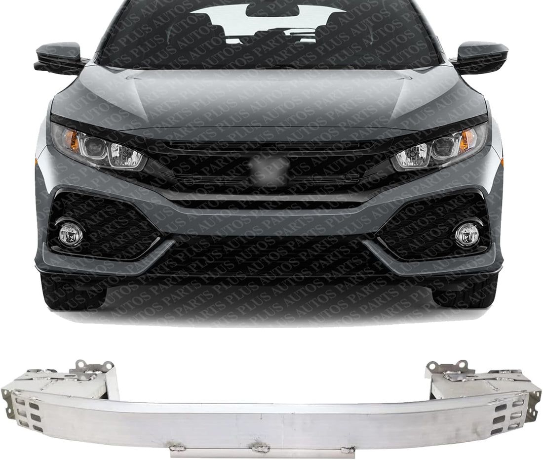 Front Bumper Reinforcement Aluminum Direct Replacement Compatible With 2016-2019 Honda Civic HO1006196 71130TGGA00