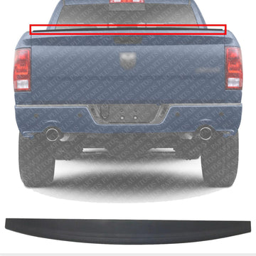 AUTOS PARTS PLUS Tailgate Molding Spoiler Plastic Direct Replacement Compatible with Ram 1500 2500 2009-2017/3500 2010-2018 CH1909100 55372052AH 68316557AA