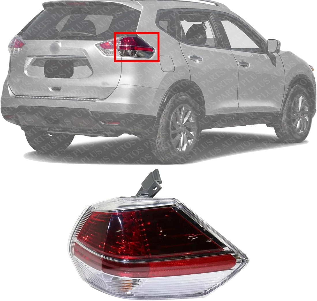 Tail Light Outer Assembly Right Passenger Side Direct Replacement Compatible With 2014-2016 Nissan Rogue NI2805102 265504BA0A