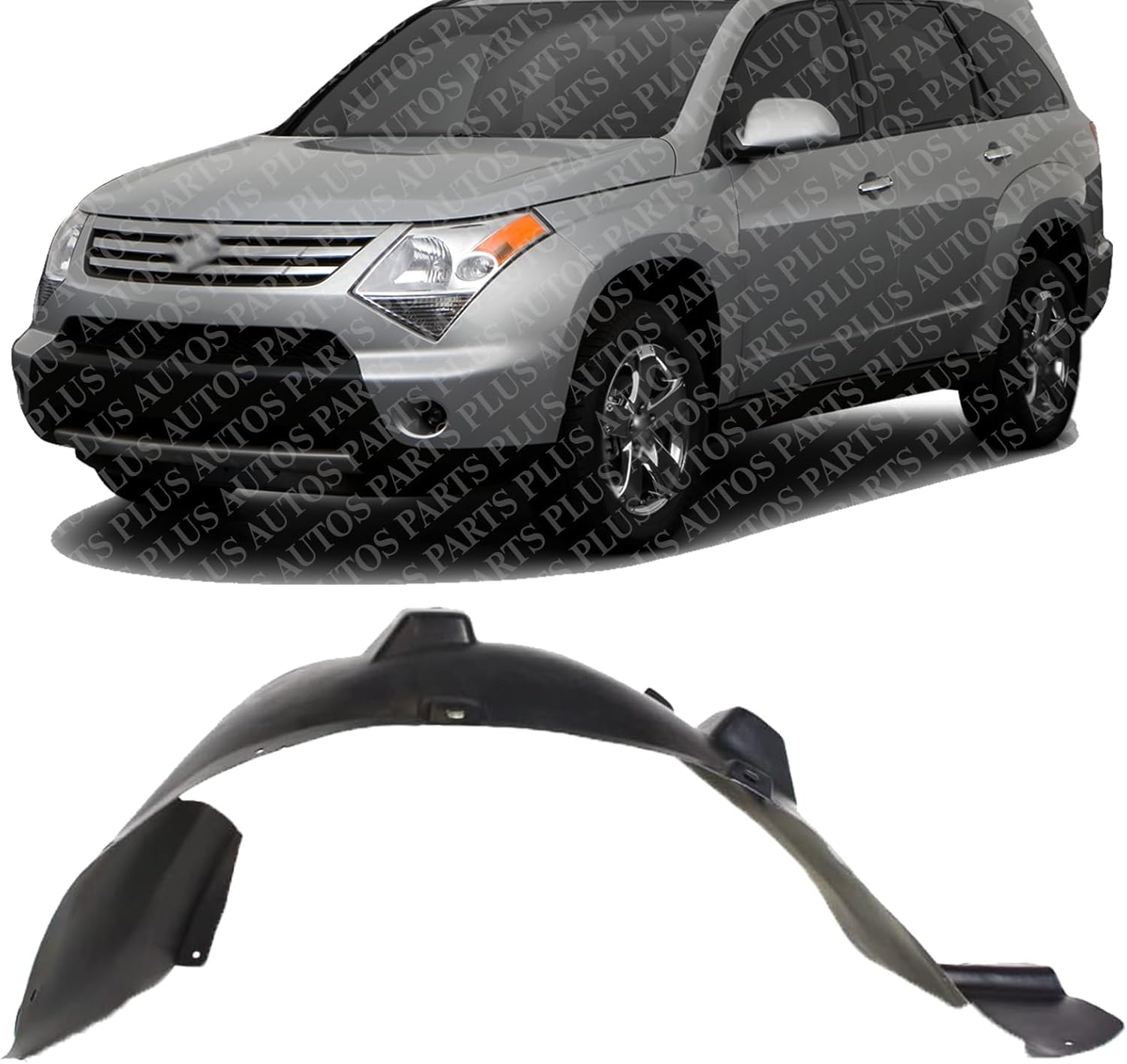 Front Fender Liner Left Driver Side Direct Replacement Compatible With 2007-2009 Suzuki XL-7 SZ1248117 7248278J00