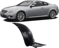Front Section Fender Liner Left Driver Side Direct Replacement Compatible With 2008-2013 Infiniti G37 / 2014-2015 Q60 IN1248112 63845JL03A