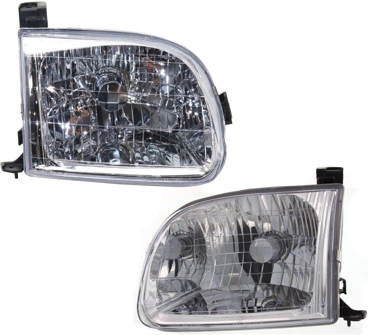 Set Of 2 Front Headlight Assembly Right Passenger & Left Driver Side Direct Replacement Compatible With 2000-2004 Toyota Tundra TO2503129 TO2502129 811100C010 811500C010