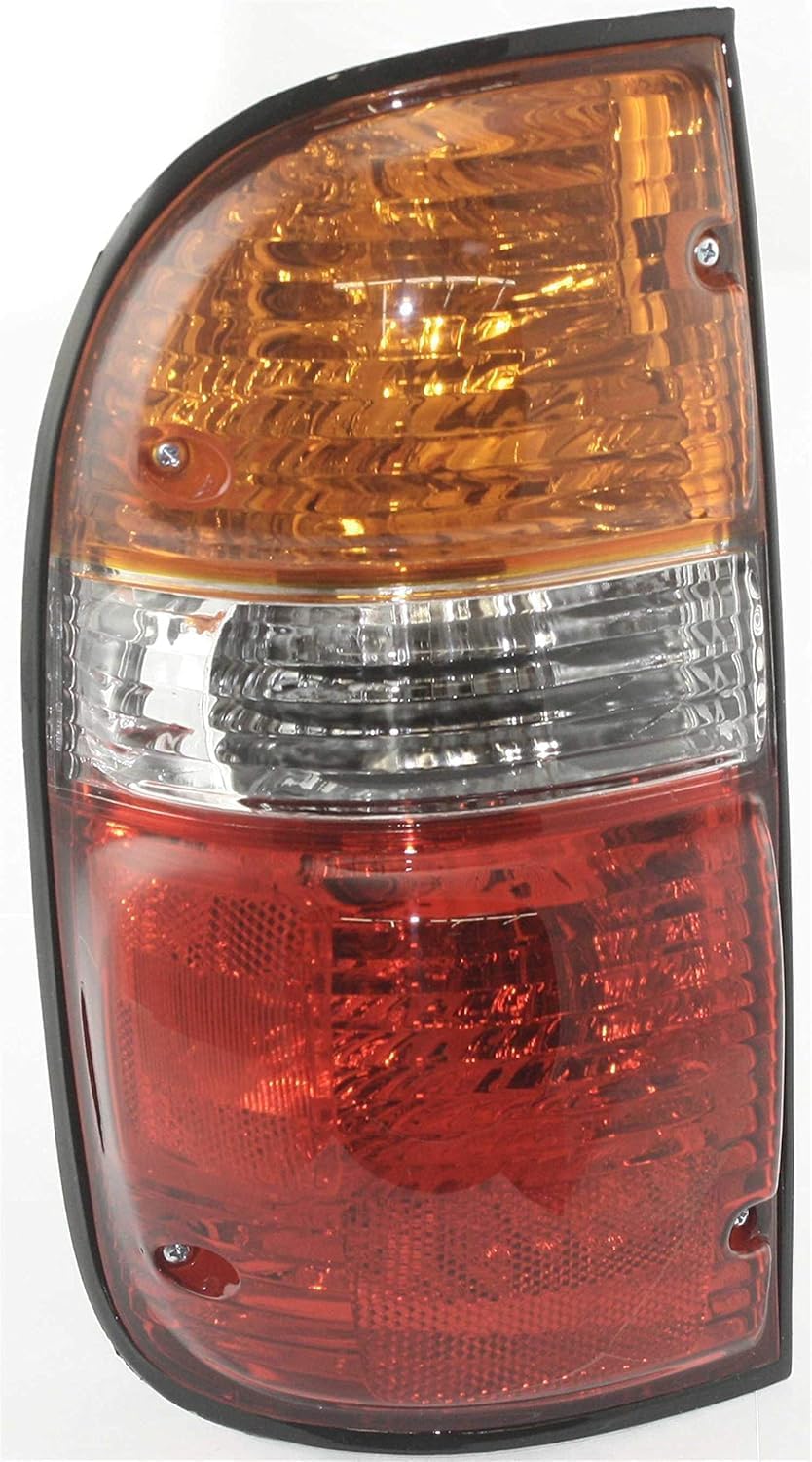 Front Headlights + Corner Light With Chrome Trim + Tail Lamp Assembly Left Driver & Right Passenger Side Direct Replacement Compatible With 2001-2004 Toyota Tacoma TO2503136 TO2502136