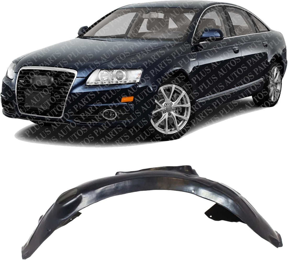 Front Fender Liner Right Passenger Side Direct Replacement Compatible With 2005-2011 Audi A6 AU1250107 4F0821133P-PFM