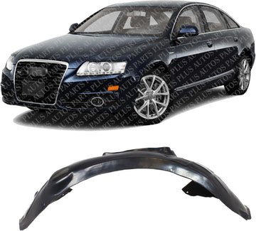 Front Fender Liner Right Passenger Side Direct Replacement Compatible With 2005-2011 Audi A6 AU1250107 4F0821133P-PFM
