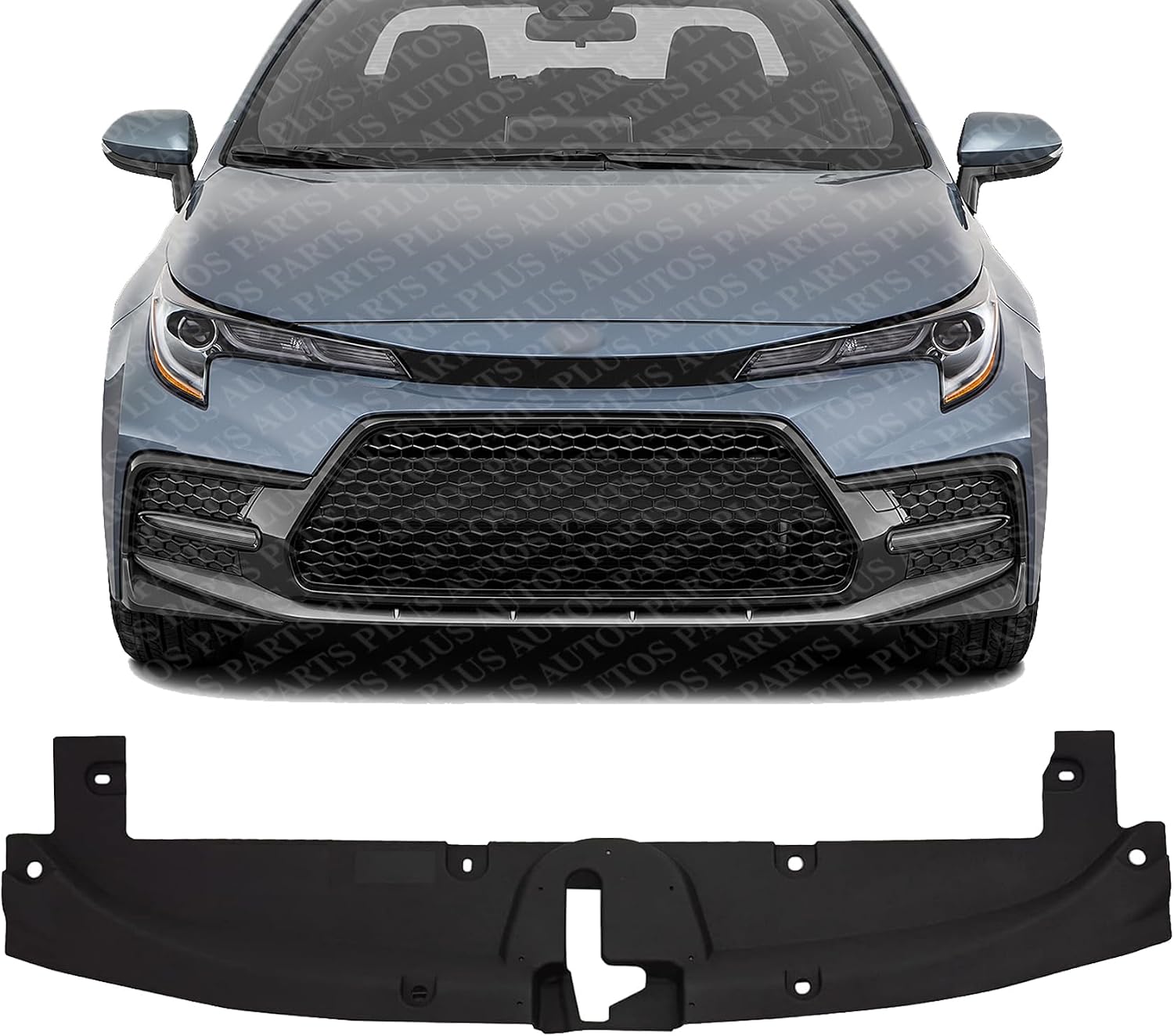 Front Radiator Support Cover Upper Plastic Direct Replacement Compatible With 2019-2022 Toyota Corolla TO1224127 5328902020