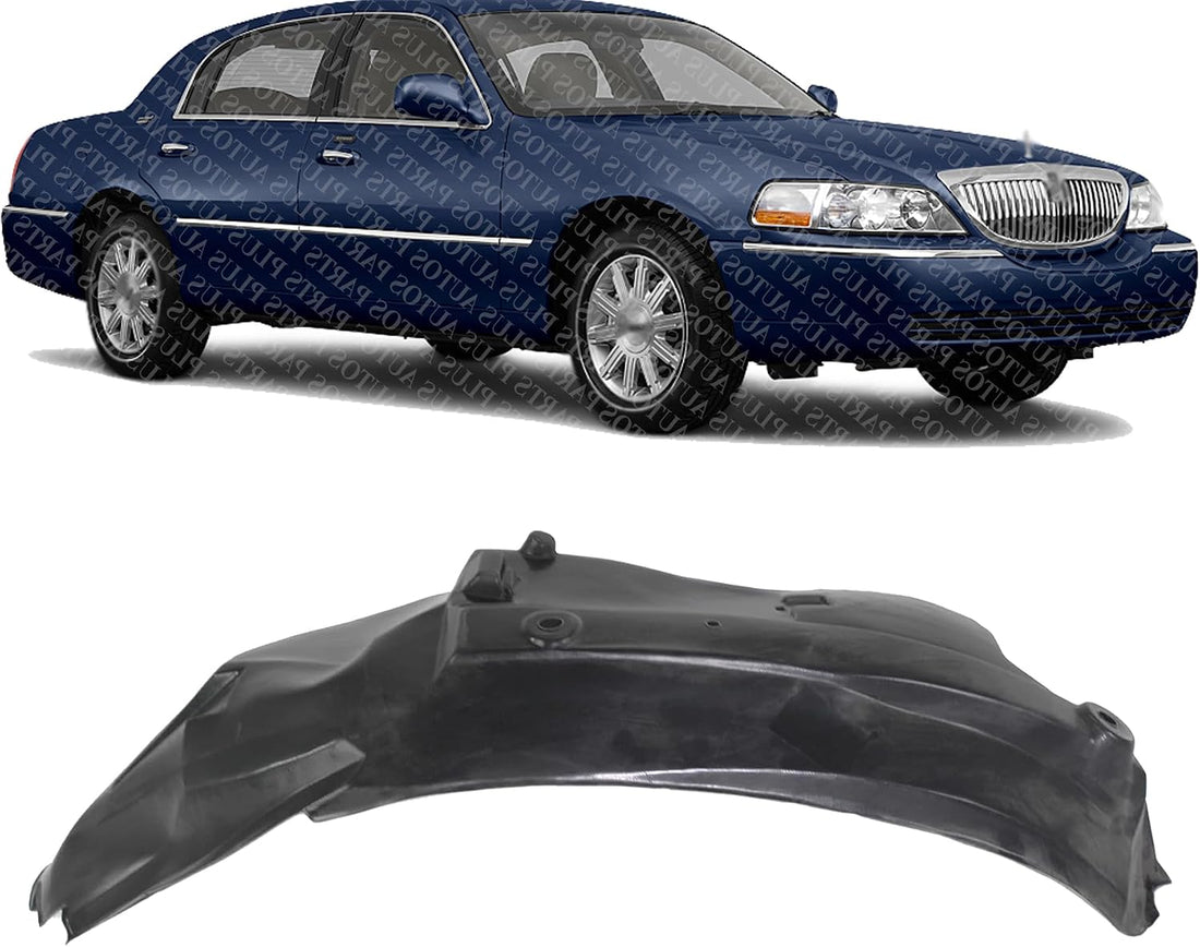 Front Fender Liner Right Passenger Side Direct Replacement Compatible With 2003-2011 Lincoln Town Car FO1251135 7W1Z16054A