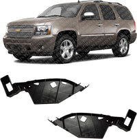 Set Of 2 Front Bumper Filler Left Driver & Right Passenger Side Direct Replacement Compatible With 2007-2013 Chevrolet Avalanche / 2007-2014 Suburban/Tahoe GM1089177 GM1088177