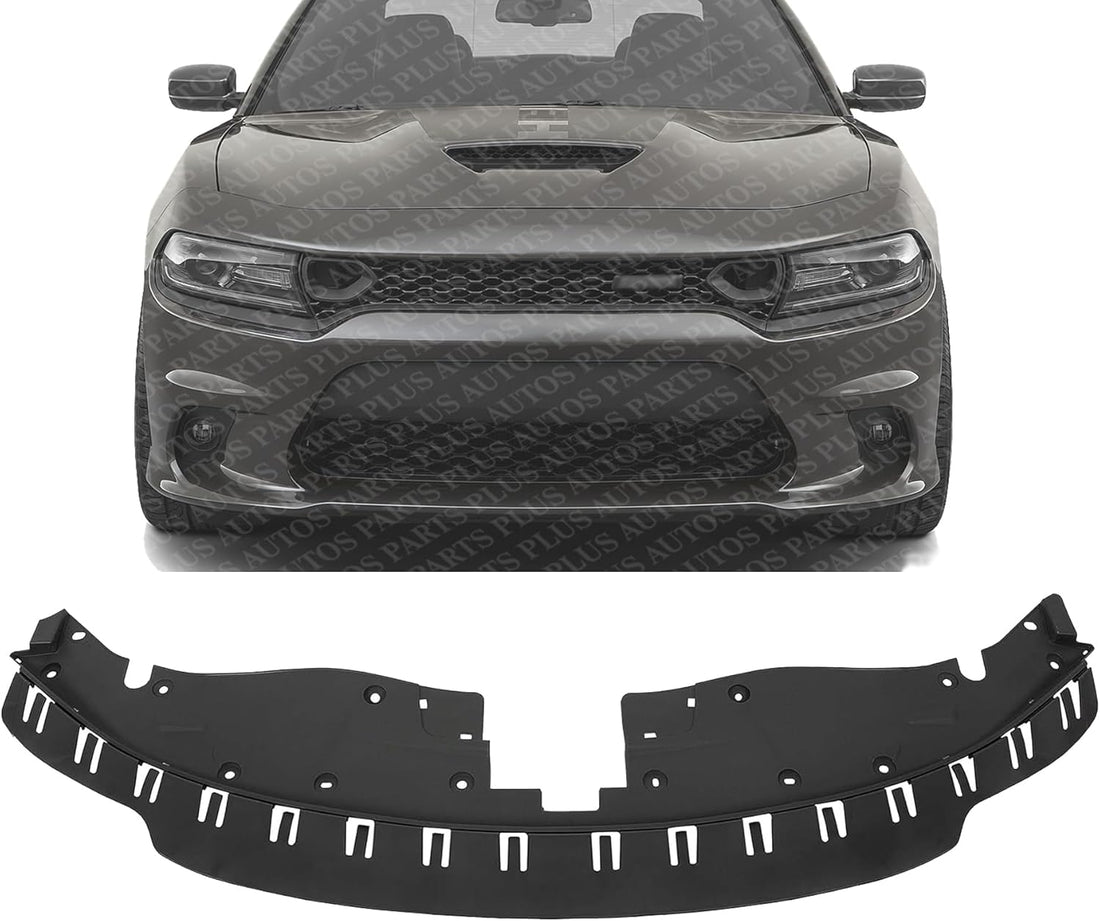 Front Radiator Support Cover Closeout Panel Plastic Direct Replacement Compatible with 2015-2023 Dodge Charger Ch1224101 68226530AF