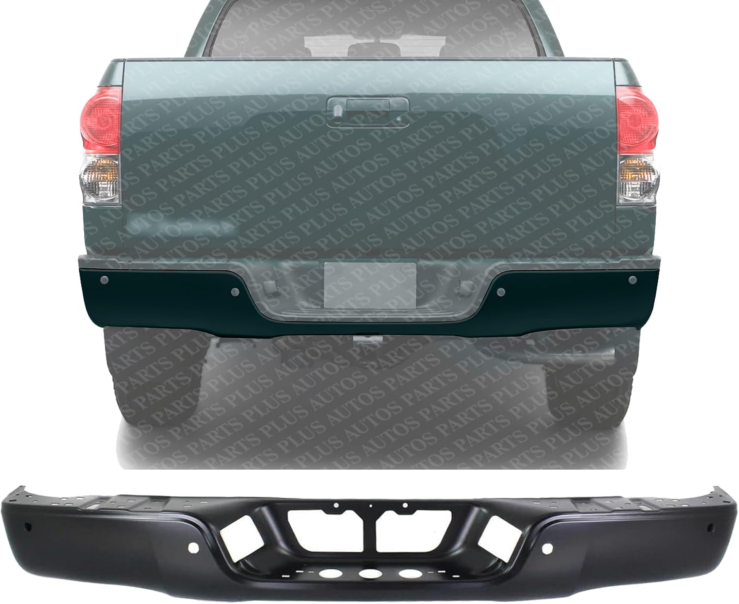 Step Bumper Face Bar Primed Steel Direct Replacement Compatible With 2007-2013 Toyota Tundra TO1102247 521510C070