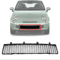 Front Bumper Lower Grille Textured Direct Replacement Compatible With 2012-2017 Fiat 500 FI1036100 1RZ48KX7AA