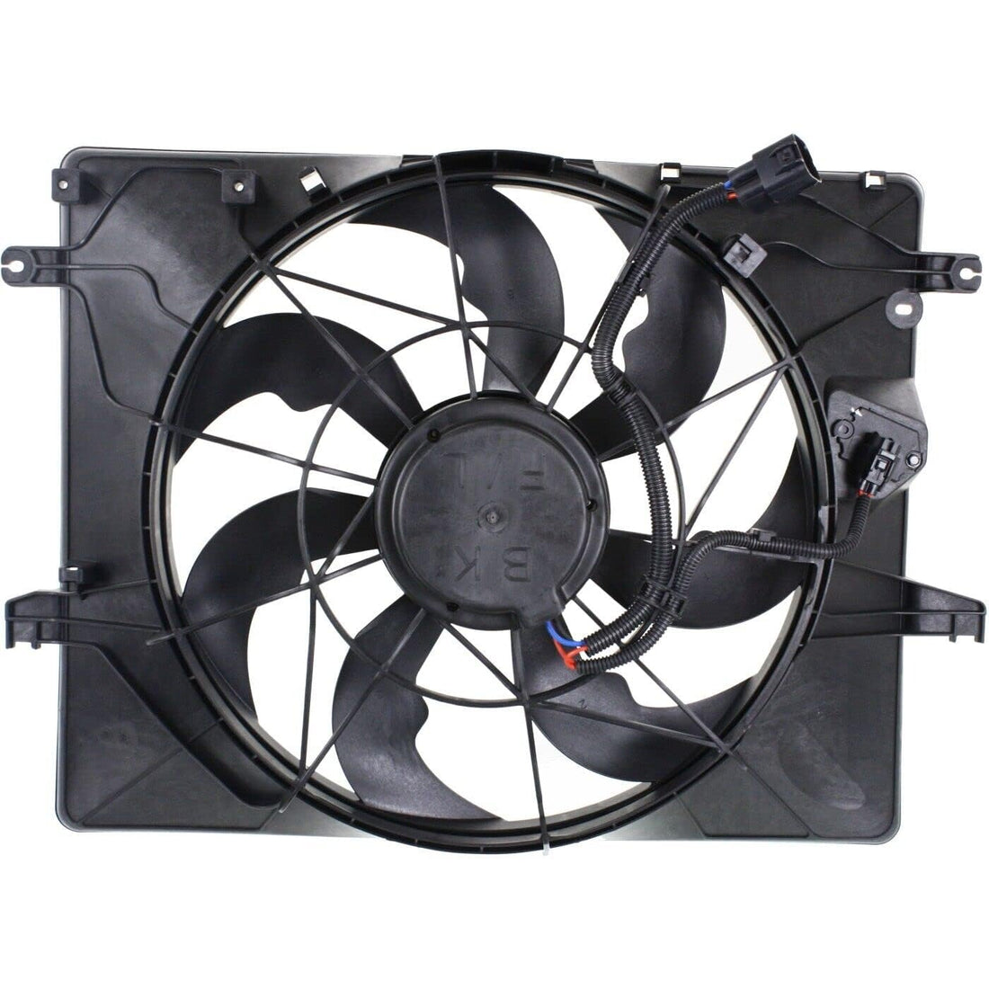 Front Radiator Single Fan Assembly Direct Replacement Compatible with 2013-2014 Hyundai Genesis HY3115147 253802M500
