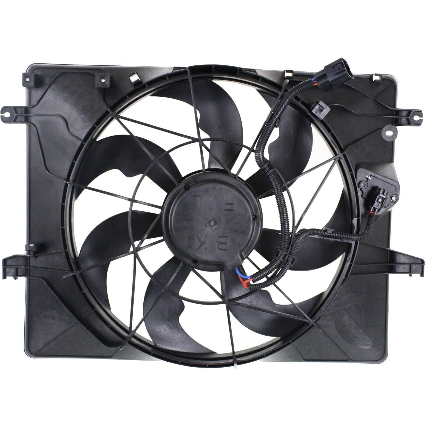 Front Radiator Single Fan Assembly Direct Replacement Compatible with 2013-2014 Hyundai Genesis HY3115147 253802M500
