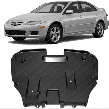 Front Engine Splash Shield Under Cover Direct Replacement Compatible with 2003-2008 Mazda 6 MA1228104 GK2A56111