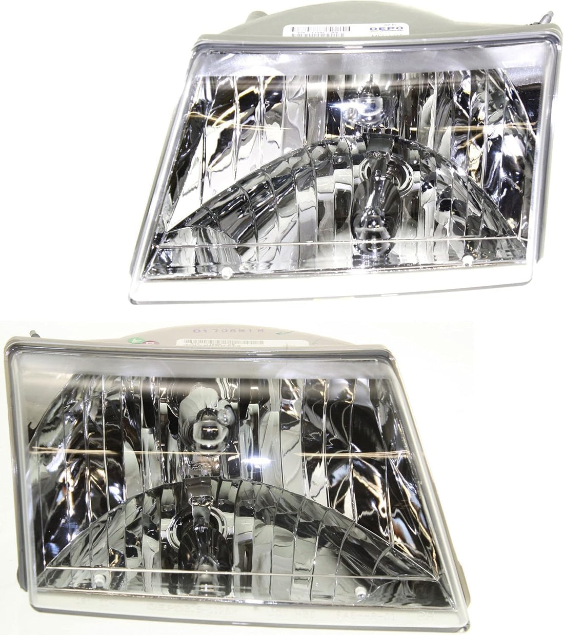 Set Of 2 Front Headlight Assembly Right Passenger & Left Driver Side Direct Replacement Compatible With 2001-2010 Mazda B2300 MA2502117 MA2503117 1FAA51040 1FAA51030