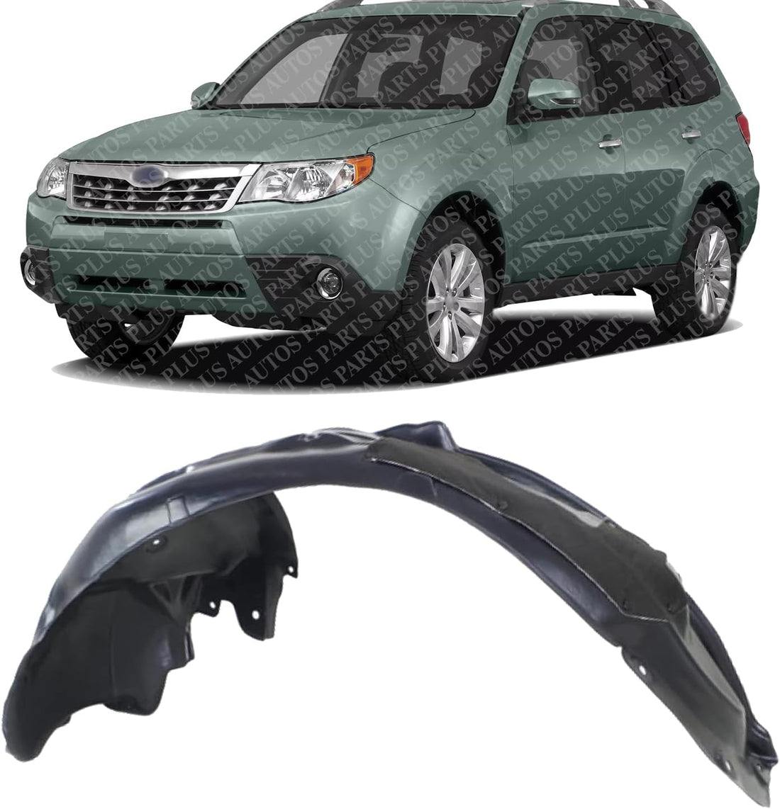 Front Fender Liner Left Driver Side Direct Replacement Compatible With 2009-2013 Subaru Forester SU1248118 59120SC010