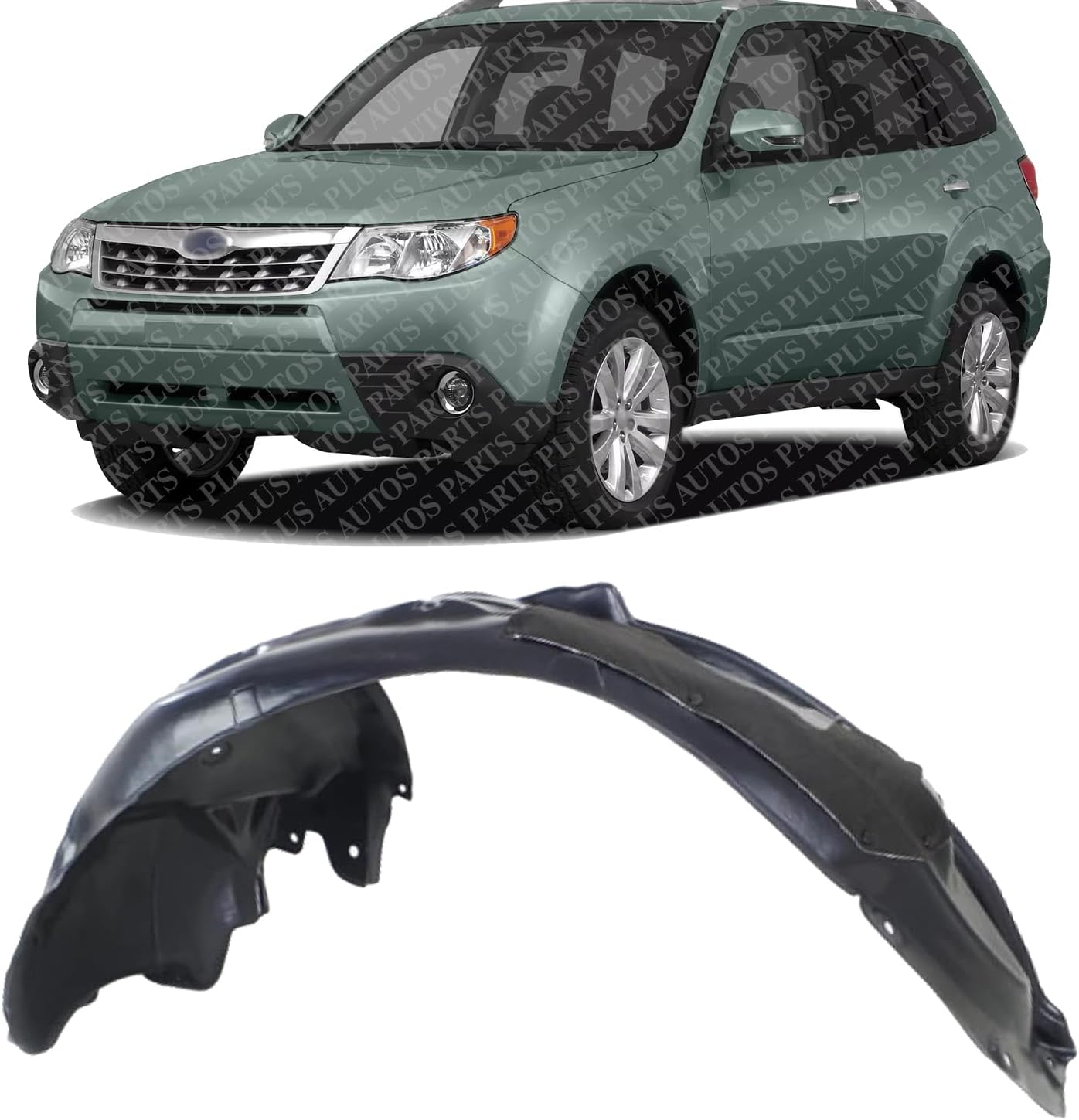Front Fender Liner Left Driver Side Direct Replacement Compatible With 2009-2013 Subaru Forester SU1248118 59120SC010