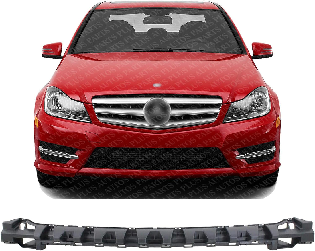 Front Bumper Center Cover Reinforcement Plastic Direct Replacement Compatible With 2012-2015 Mercedes Benz C-Class MB1041100 2048854665