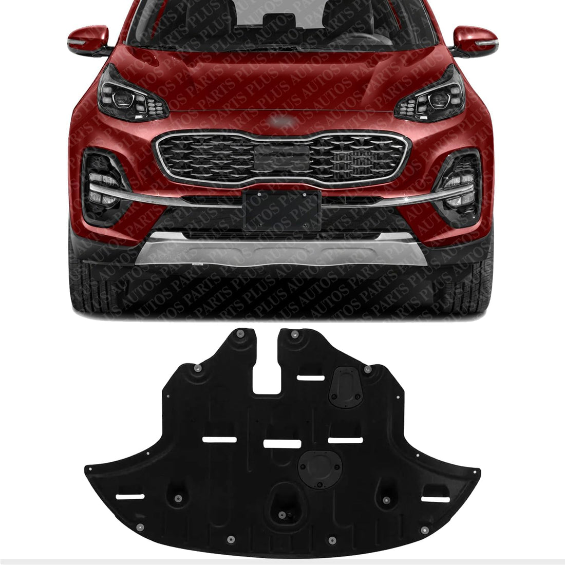 Front Engine Splash Shield Assembly Direct Replacement Compatible with 2020-2022 Kia Sportage KI1228172 29110D9650