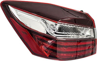 Rear Tail Light Outer Assembly Left Driver Side Direct Replacement Compatible With 2016-2017 Honda Accord HO2804108 33550T2AA21