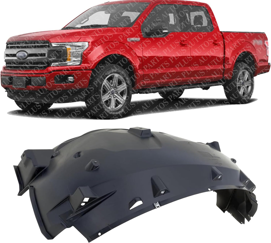 Front Fender Liner Left Driver Side Direct Replacement Compatible With 2017-2020 Ford F-150 FO1248209 JL3Z16103B