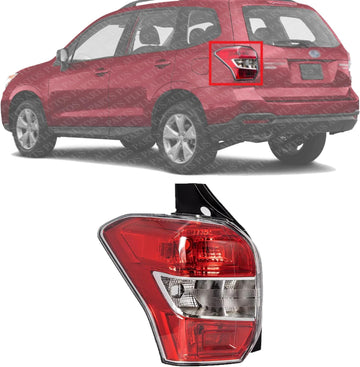 AUTOS PARTS PLUS Tail Light Left Driver Side Direct Replacement Compatible With 2014-2016 Subaru Forester SU2818105 84912SG051