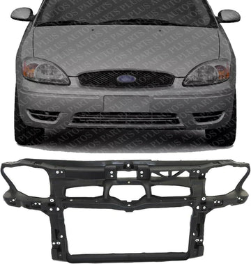 Front Radiator Support Assembly Plastic Direct Replacement Compatible With 1999-2005 Volkswagen Jetta / 1999-2006 Golf VW1225118 1J0805588T