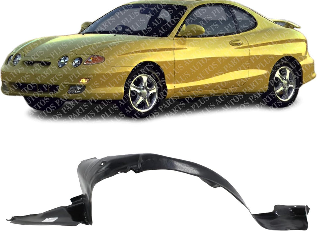 Front Fender Liner Left Driver Side Direct Replacement Compatible With 2000-2001 Hyundai Tiburon HY1248111 8681127500